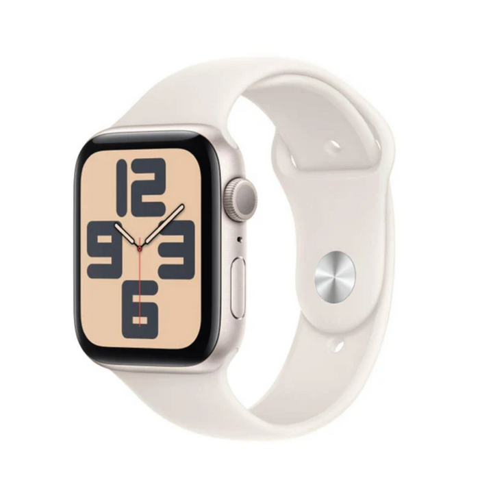 Apple Watch SE GPS 44mm Starlight Aluminum Case with Starlight Sport Band - M/L