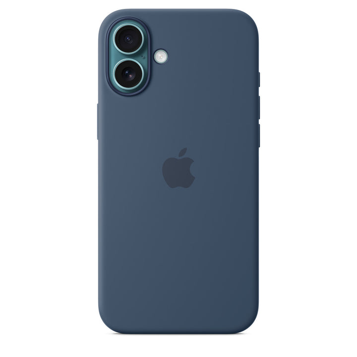 APPLE-آيفون 16 بلس غطاء حماية سيليكون ماج سيف – دينيم