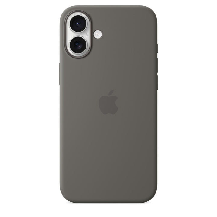 Apple iPhone 16 Back Cover Silicone MagSafe – Stone Grey
