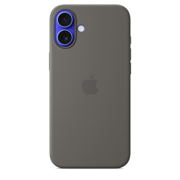 Apple iPhone 16 Back Cover Silicone MagSafe – Stone Grey