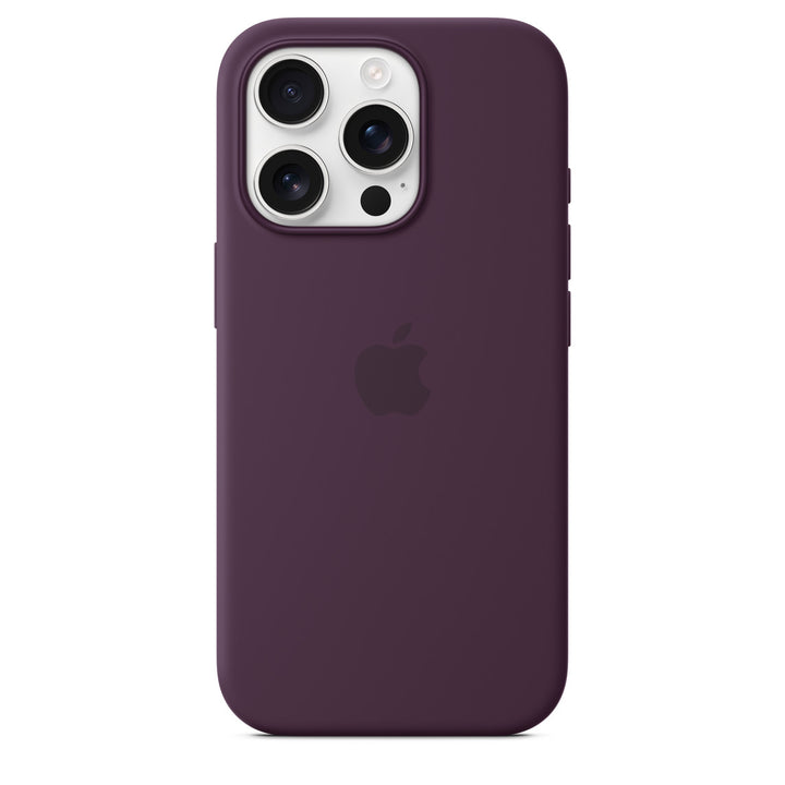 APPLE- iPhone 16 Pro غطاء خلفي سيليكون MagSafe - لون البرقوق
