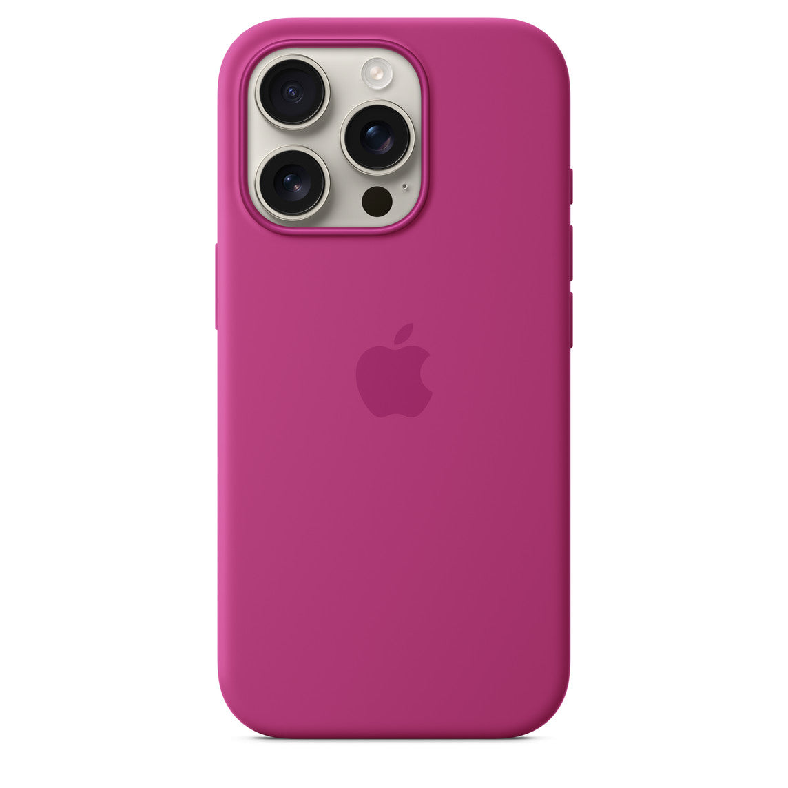 APPLE-iPhone 16 Pro Silicone MagSafe Back Cover – Fuchsia