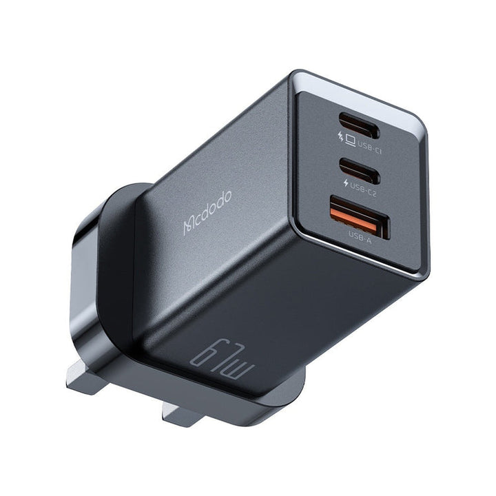 MCDODO- HOME CHARGER WITH USB C TO LIGHTNING CABLE 67W -GAN