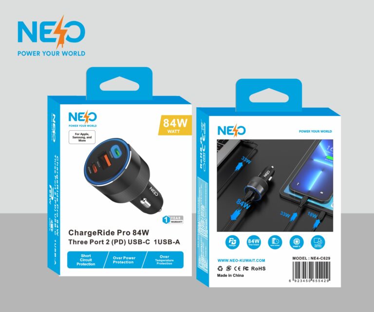 NEO CAR CHARGER TYPE C USB A PORT 48W