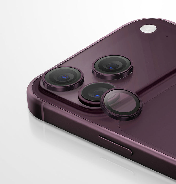 UNIQ Optix AluGuard Camera Lens Protector for iPhone 18 Pro & iPhone 18 Pro Max- Royal Burgundy