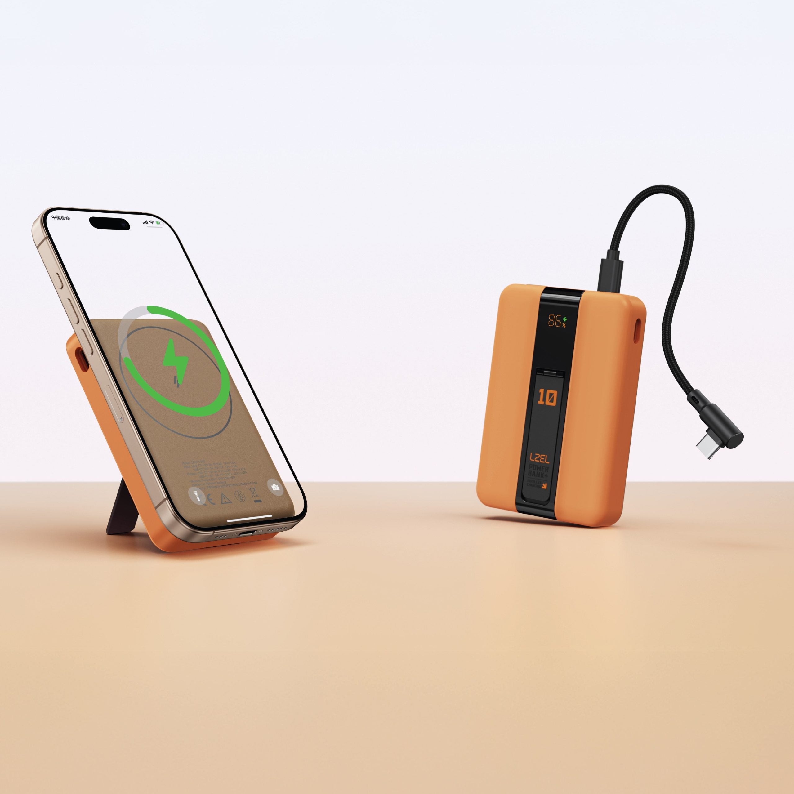 LZEL ZenoFlex MaxCharge 10000mAh Wireless Charging Power Bank – 20W Wired Output / 18W Input (15W Wireless)