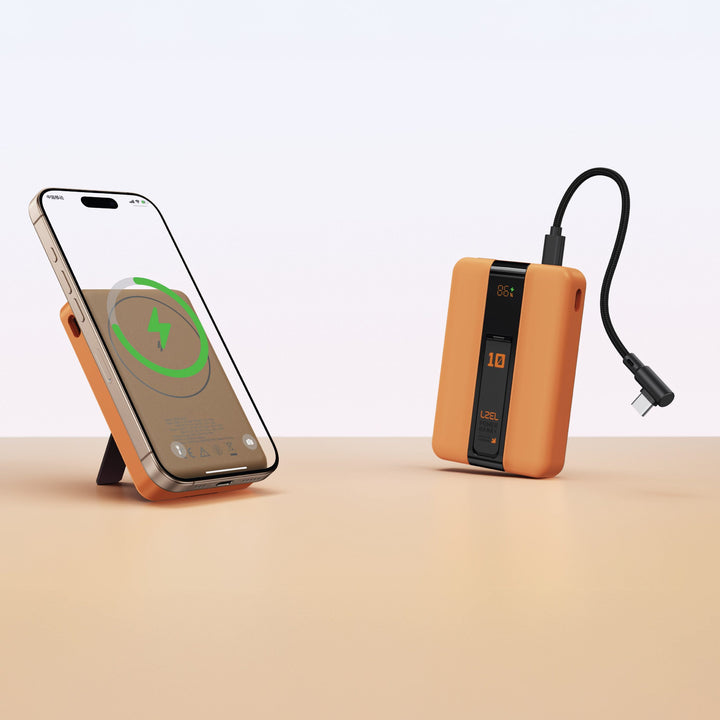 LZEL ZenoFlex MaxCharge 10000mAh Wireless Charging Power Bank – 20W Wired Output / 18W Input (15W Wireless)