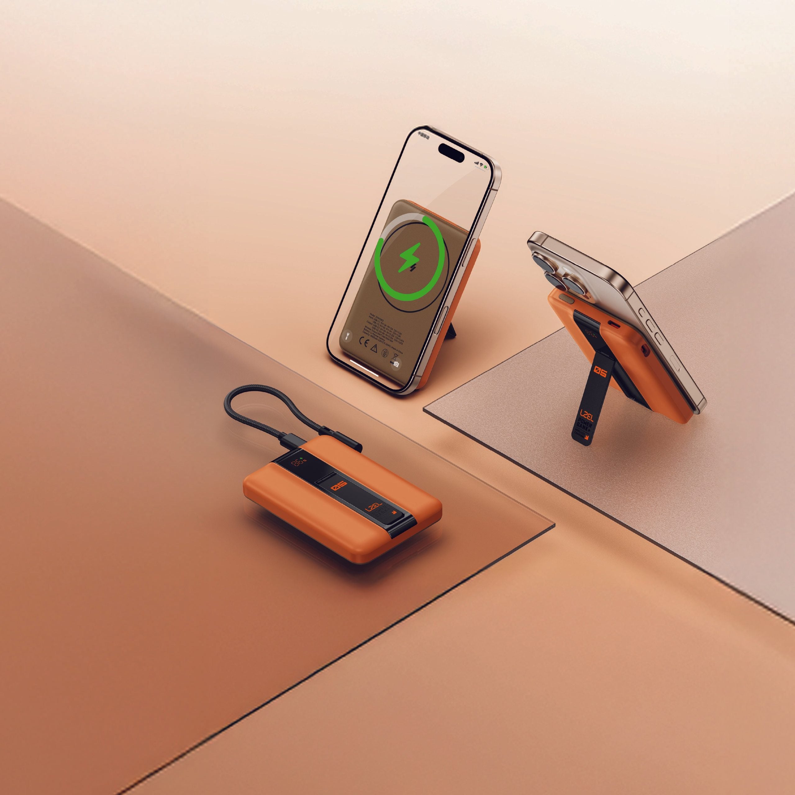LZEL ZenoFlex MaxCharge 5000mAh Wireless Charging Power Bank – 20W Wired Output / 18W Input (15W Wireless)