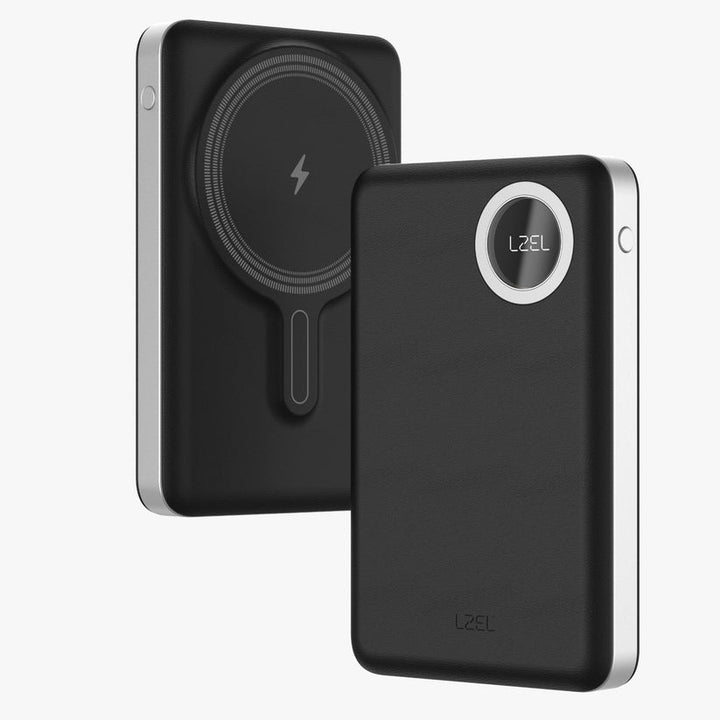 LZEL نوفوس ماج باور 10000 مللي أمبير بنك طاقة PD ماج سيف 20 واط USB-C - أسود