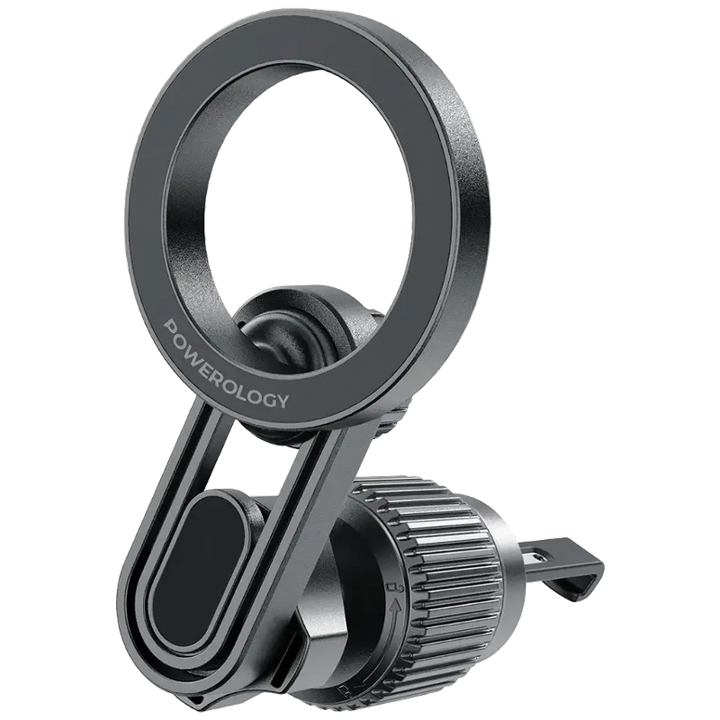 Powerology PWS6M09BK, SnapMount MagSafe Car Holder - Black