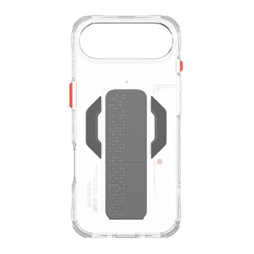 SkinArma Haxa MagSafe Case With Grip Stand for iPhone Air - Clear