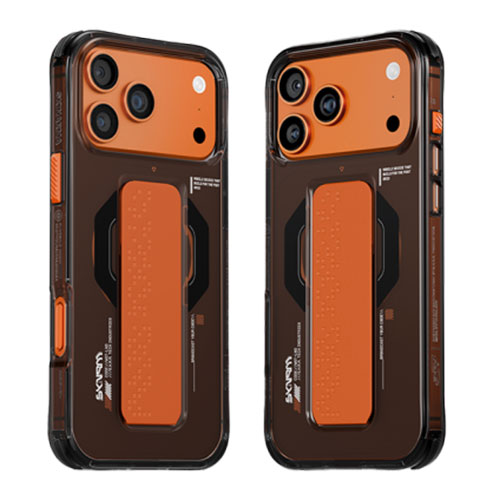 SkinArma Haxa MagSafe Case With Grip Stand for iPhone 17 Pro - Graphite