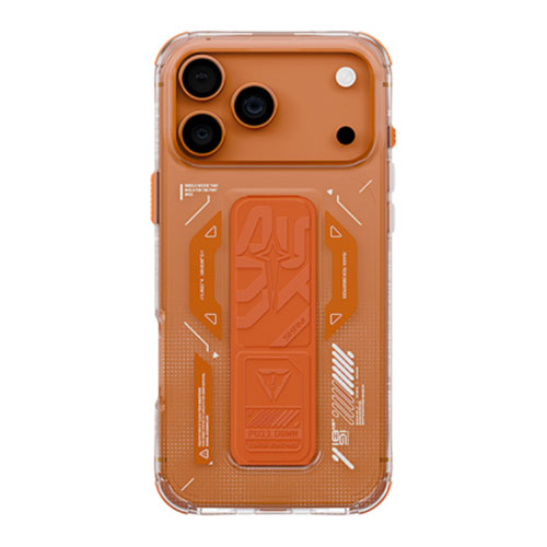 SkinArma Helio MagSafe Case With Grip Stand for iPhone 17 Pro - Orange