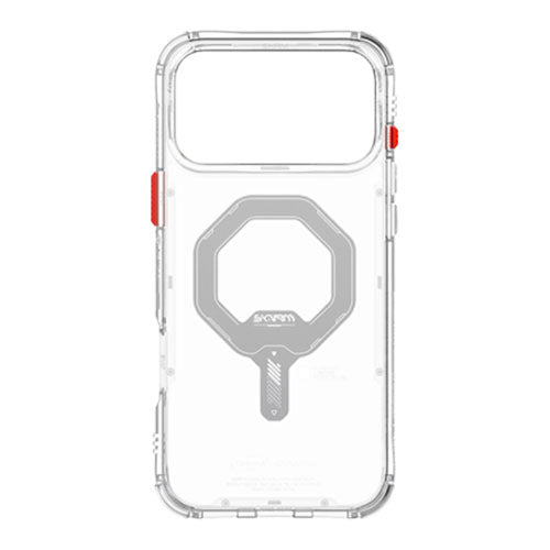 SkinArma Haxa MagSafe Case With Grip Stand for iPhone 17 Pro - Clear