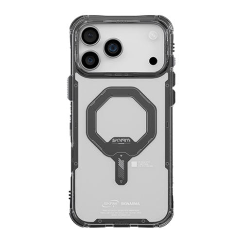 SkinArma Helio MagSafe Case With Grip Stand for iPhone 17 Pro - Graphite