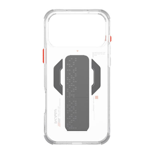 SkinArma Haxa MagSafe Case With Grip Stand for iPhone 17 Pro Max - Clear