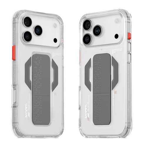 SkinArma Haxa MagSafe Case With Grip Stand for iPhone 17 Pro Max - Clear