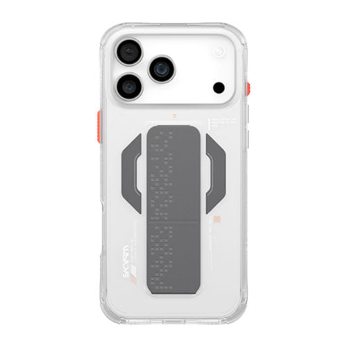 SkinArma Haxa MagSafe Case With Grip Stand for iPhone 17 Pro Max - Clear