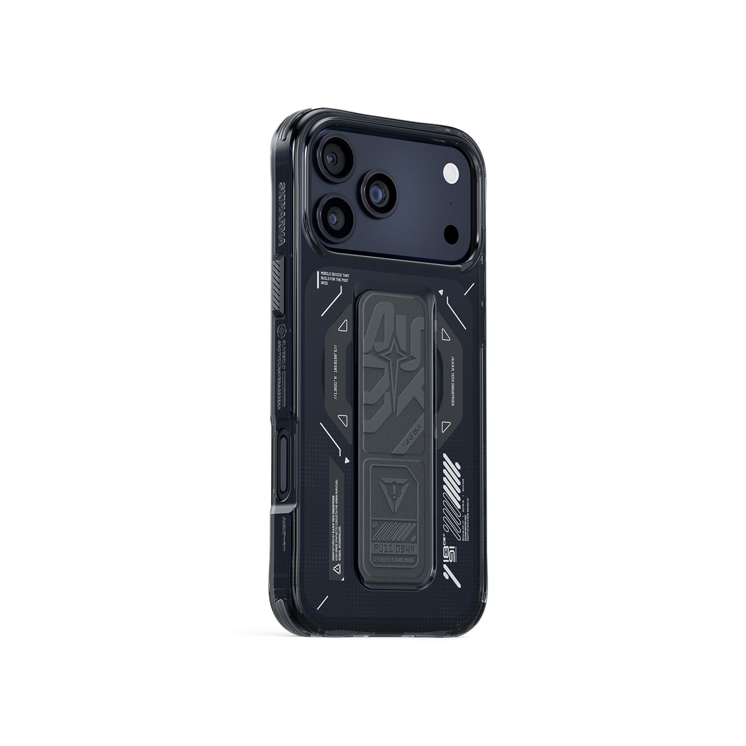 SKINARMA Helio Mag‑Charge + Grip‑Stand Case for iPhone 17 Pro | Graphite