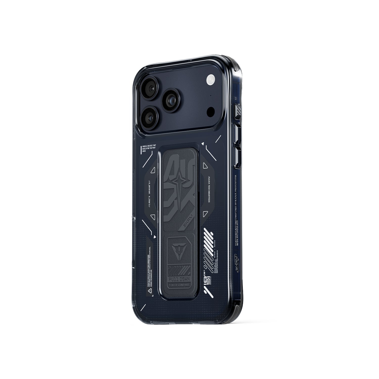 SKINARMA Helio Mag‑Charge + Grip‑Stand Case for iPhone 17 Pro | Graphite