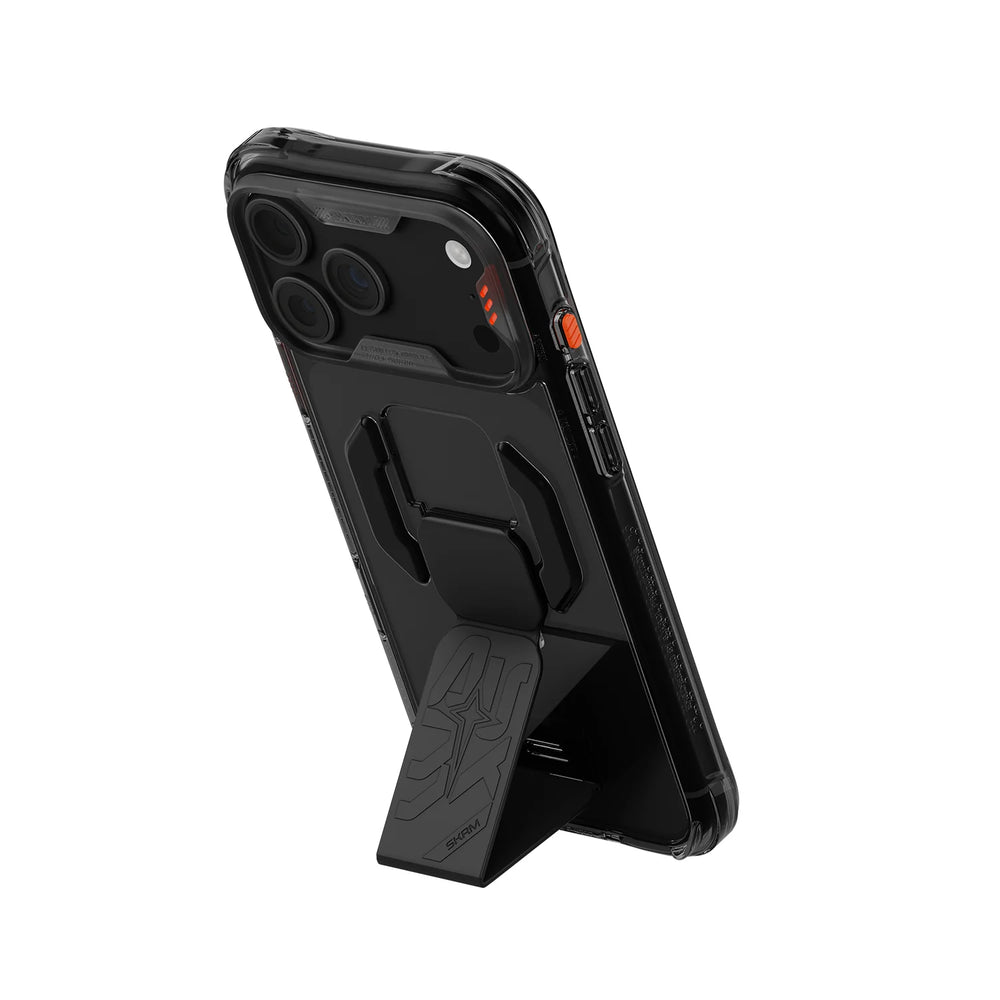 SKINARMA HELIO CE MagSafe Protective Case with Integrated Grip Stand for iPhone 18 Pro Max - Graphite