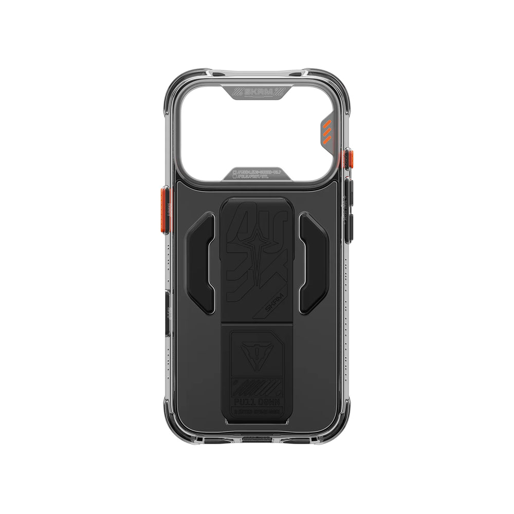 SKINARMA HELIO CE MagSafe Protective Case with Integrated Grip Stand for iPhone 18 Pro Max - Graphite