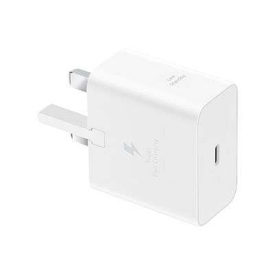 Samsung wall charger 25W Fast Charge + USB-C / USB-C cable - White