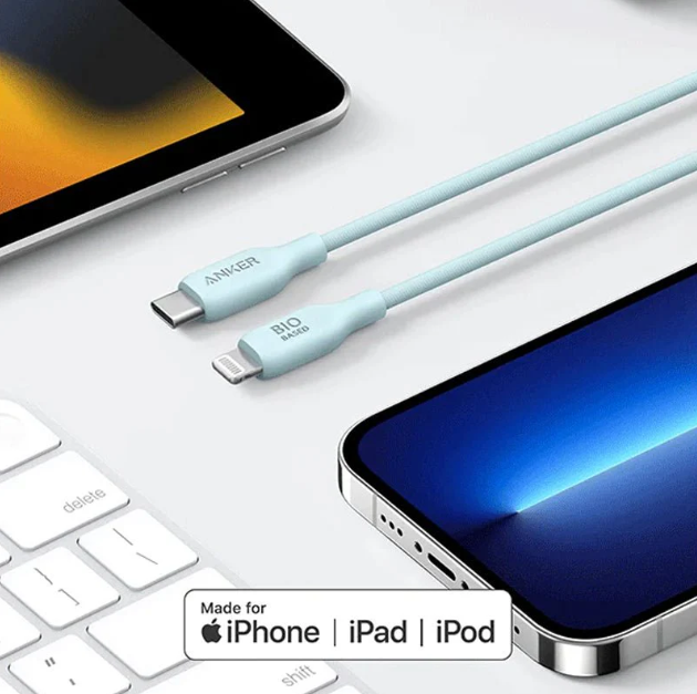 Anker 542 USB-C To Lightning Cable (Bio Based 1.8m) - Blue