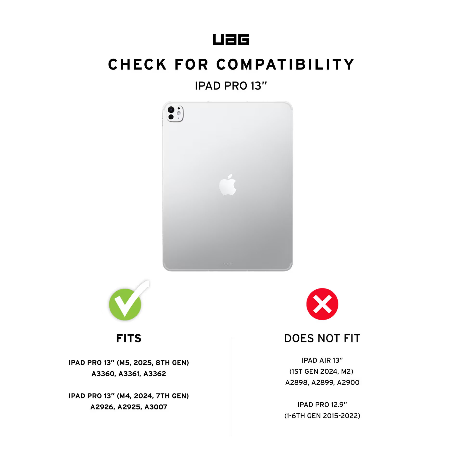 UAG iPad Pro 13" (2024–2025) Screen Protector Glass Shield