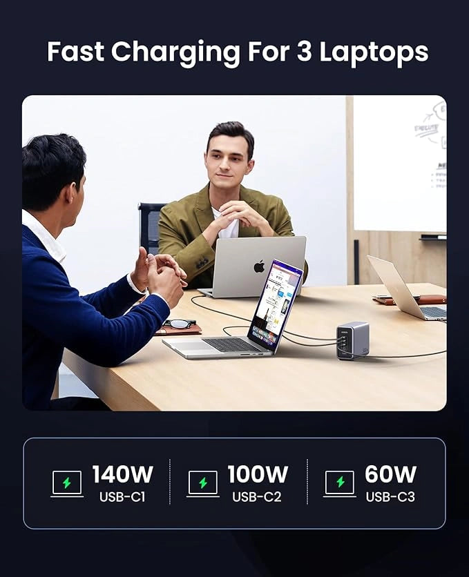 UGREEN Nexode 300W 5-Port GaN Fast Charging Station (PD 3.1) - UK Plug (CD333)