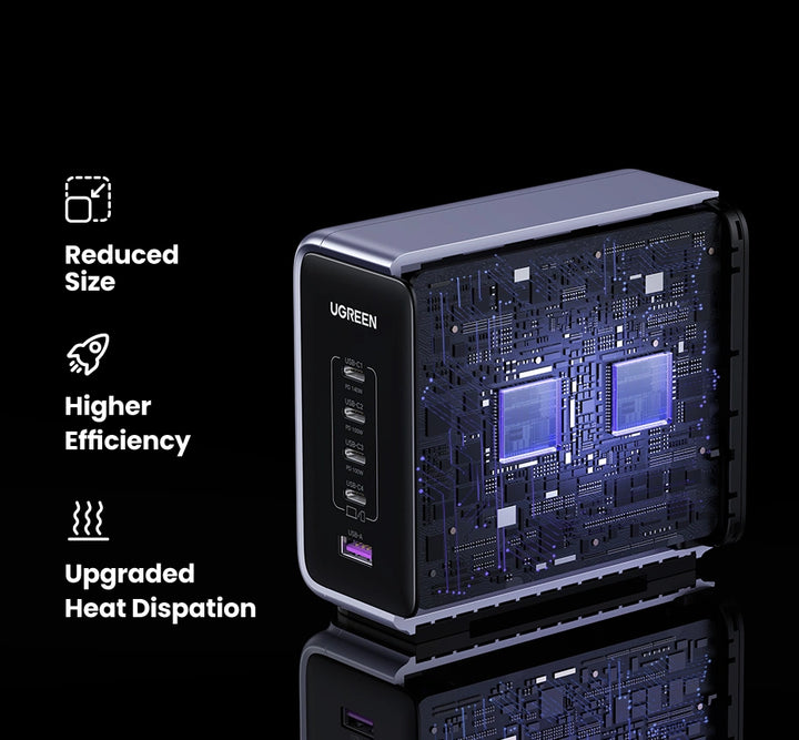UGREEN Nexode 300W 5-Port GaN Fast Charging Station (PD 3.1) - UK Plug (CD333)