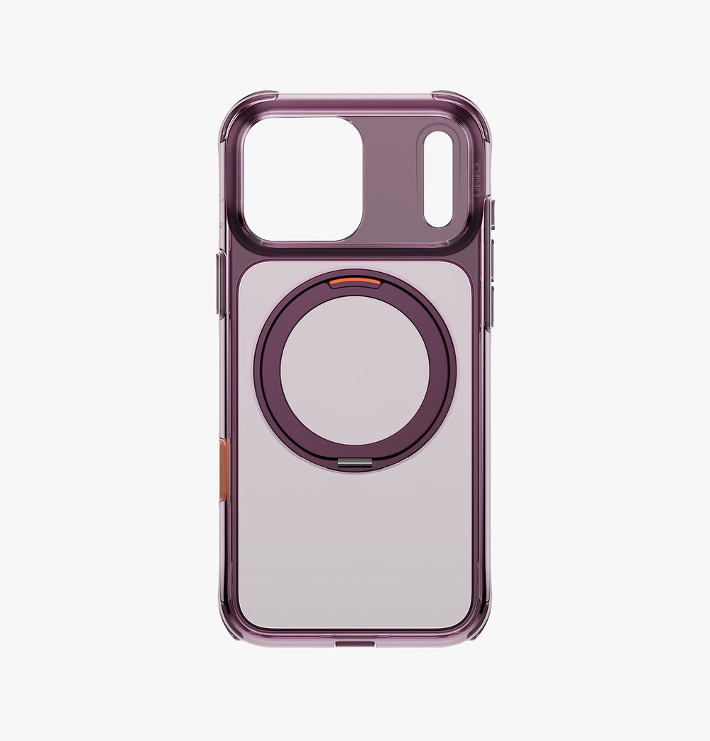 UNIQ SWIXVIX Hybrid MagSafe Case with 360° Kickstand for iPhone 18 Pro Max - Deep Burgundy
