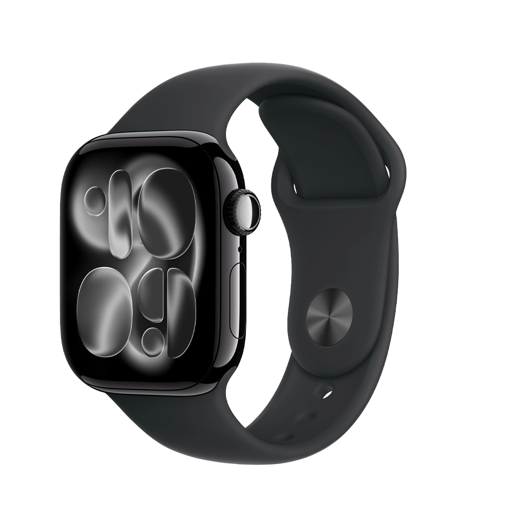 Apple Watch Series 11 - GPS - 46mm - Jet Black Aluminium Case with Black Sport Band - M/L + Bundle Offer