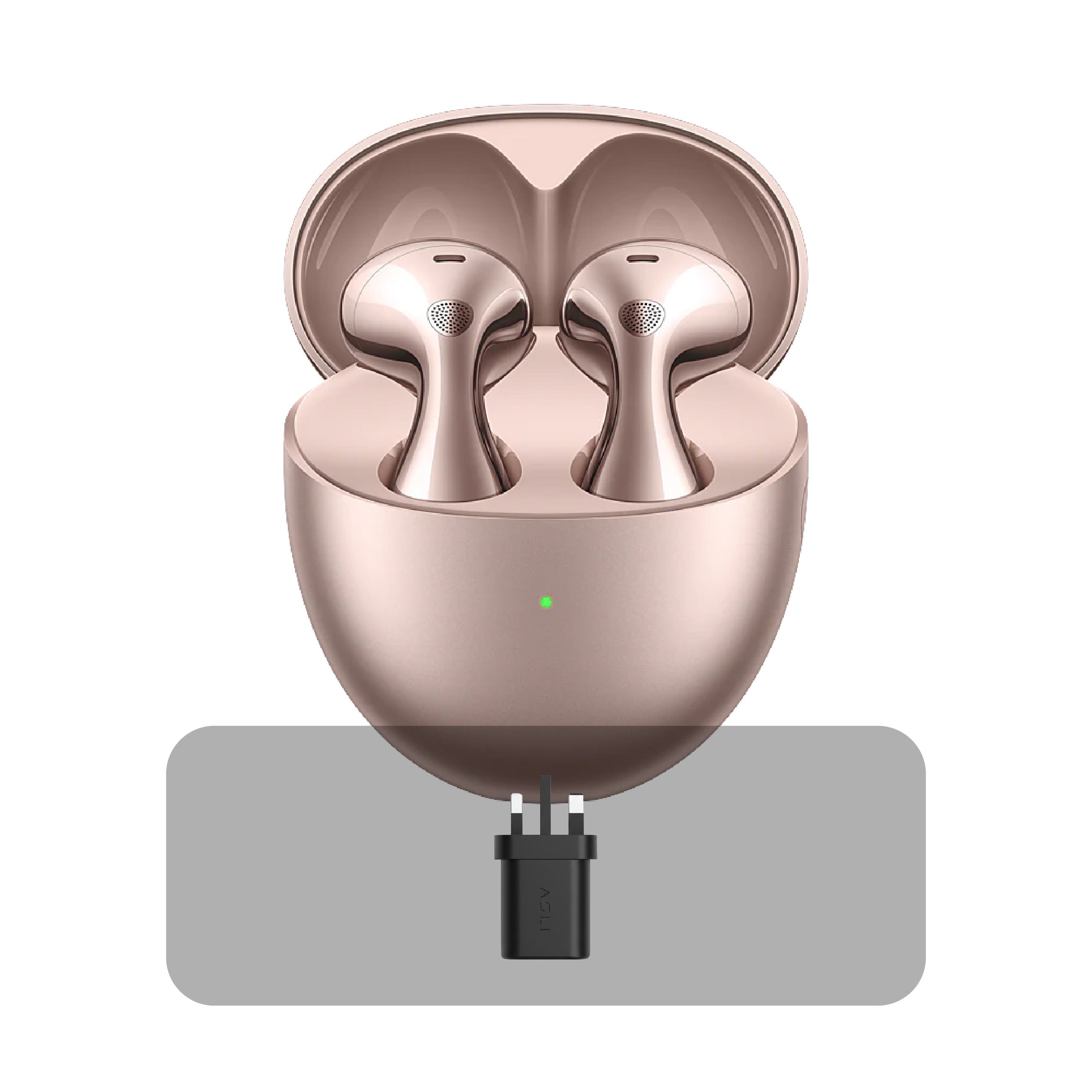 Huawei FreeBuds 6 – Truly Wireless Bluetooth Open-Fit Earbuds with Charging Case + Bundle Offer - Rose Gold