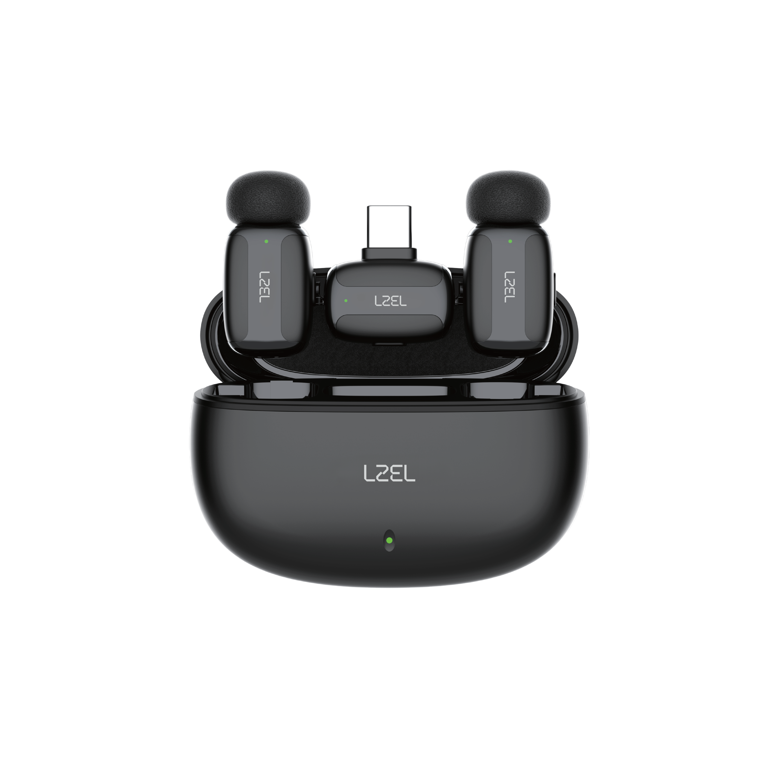 LZEL 2.4GHz Wireless Microphone – Portable, Plug & Play, Noise Reduction & Voice Effects