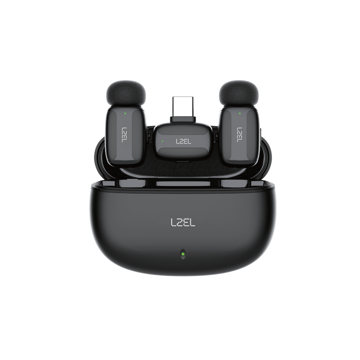 LZEL 2.4GHz Wireless Microphone – Portable, Plug & Play, Noise Reduction & Voice Effects
