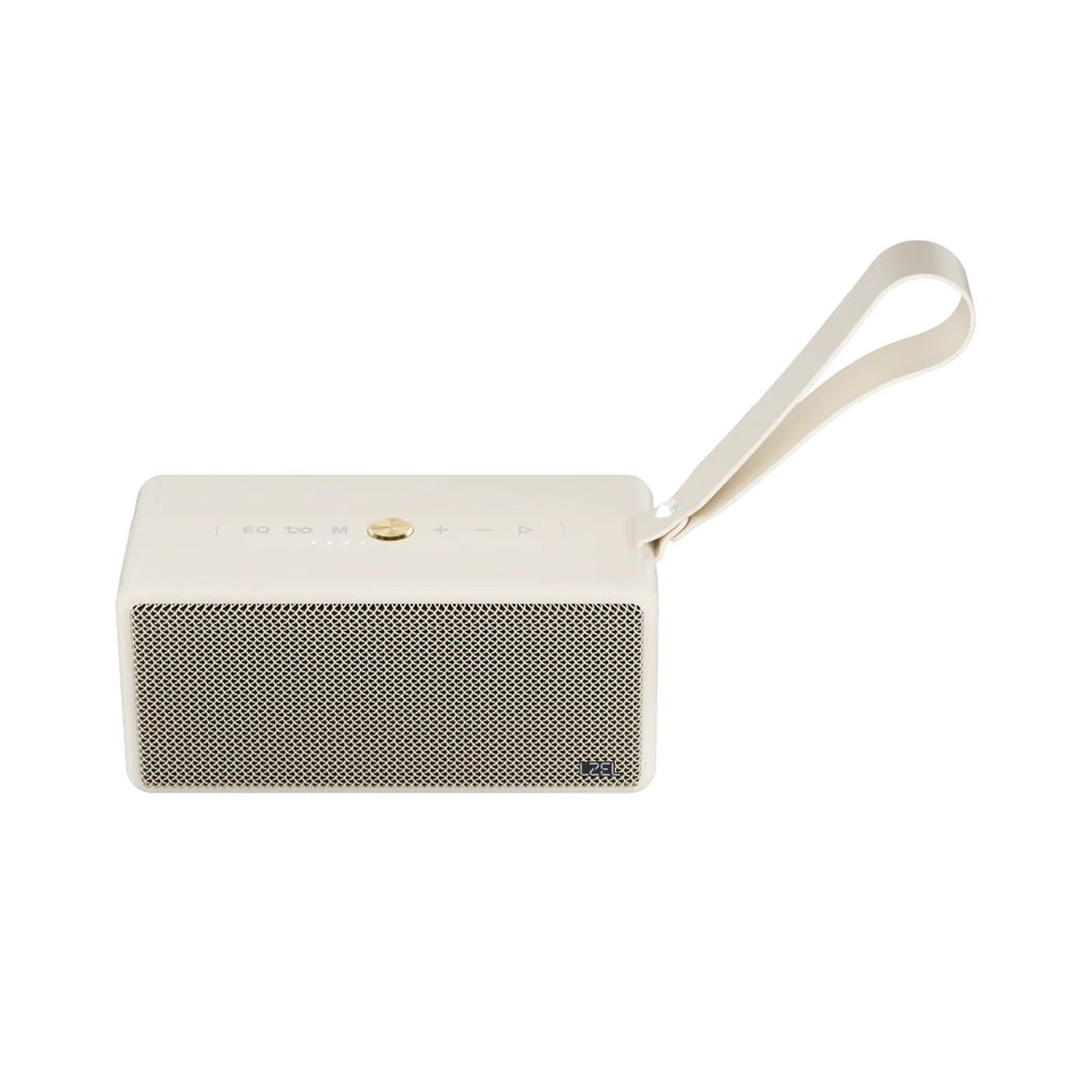 LZEL Aquilasonus Xs Premium Wireless Speaker With Deep Bass Bluetooth 5.4 - Fast Charging - 4000mah Battery | Beige