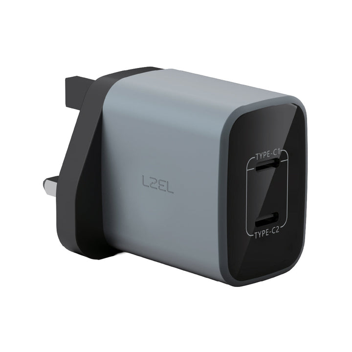 LZEL VoltixCharge 45W Duals Port USB-C GaN Wall Charger