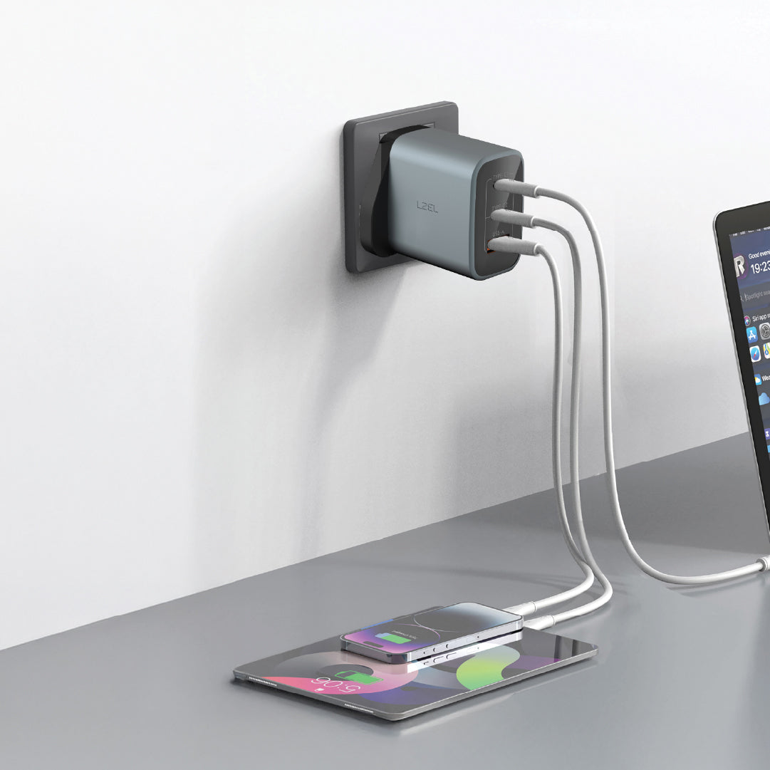 LZEL VoltixCharger 67W 3 Port GaN Wall Charger