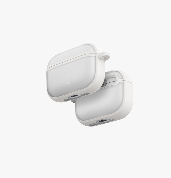 جراب Uniq Veren معلّق لسماعات Airpods Pro 3 - لون طباشيري لامع