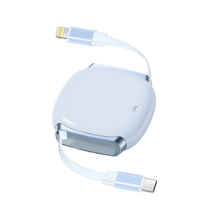 LZEL Fluxlink L Usb-C & Lightning 27W Fast Charging Cable With Data Transfer - Blue