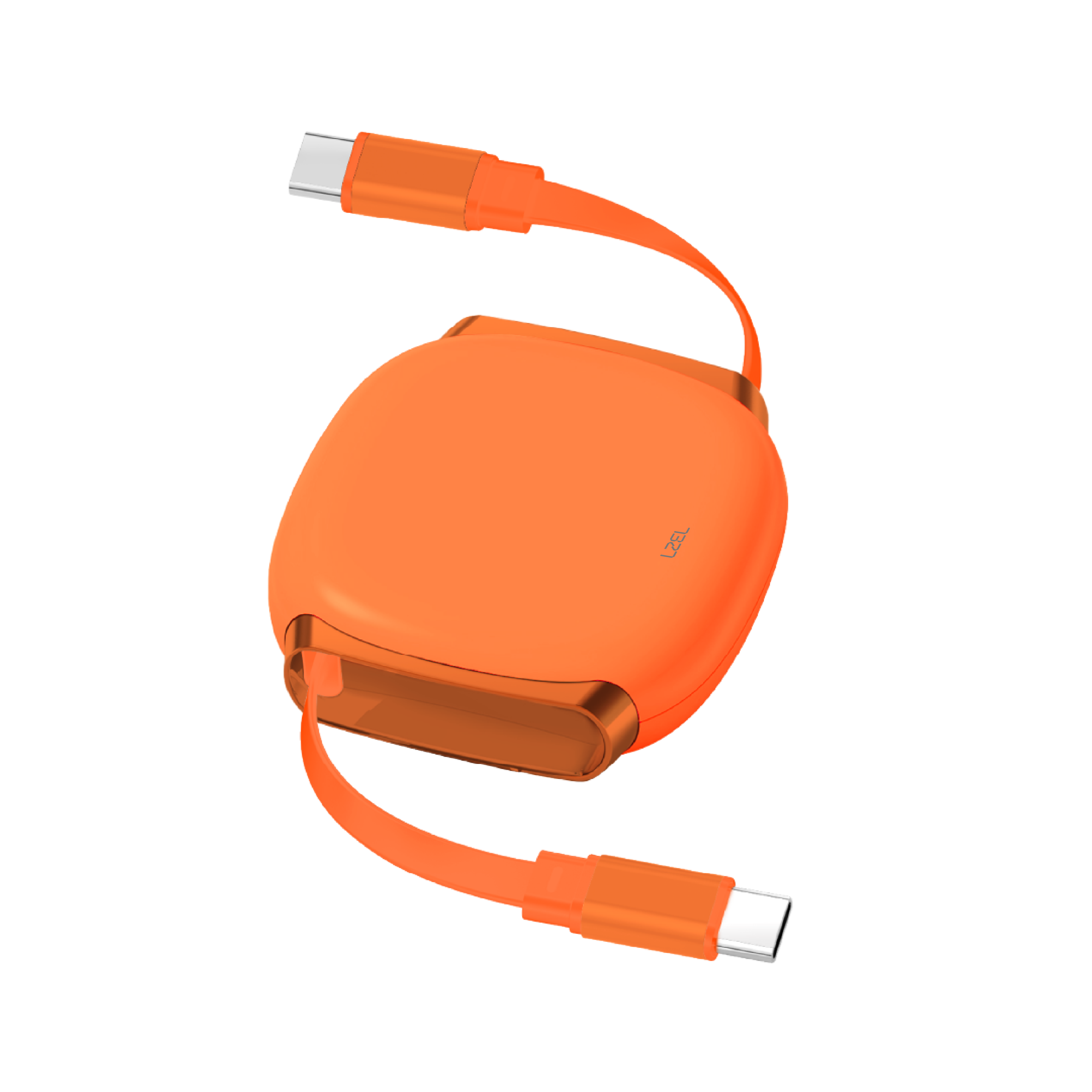 LZEL Fluxlink 100 Usb-C 100W Fast Charging Cable With Data Transfer - Orange