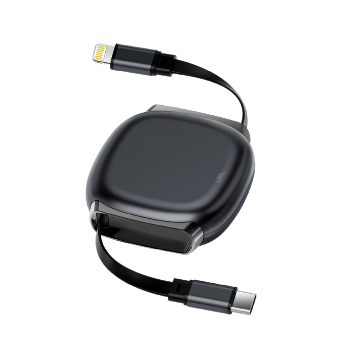 LZEL Fluxlink L Usb-C & Lightning 27W Fast Charging Cable With Data Transfer - Black
