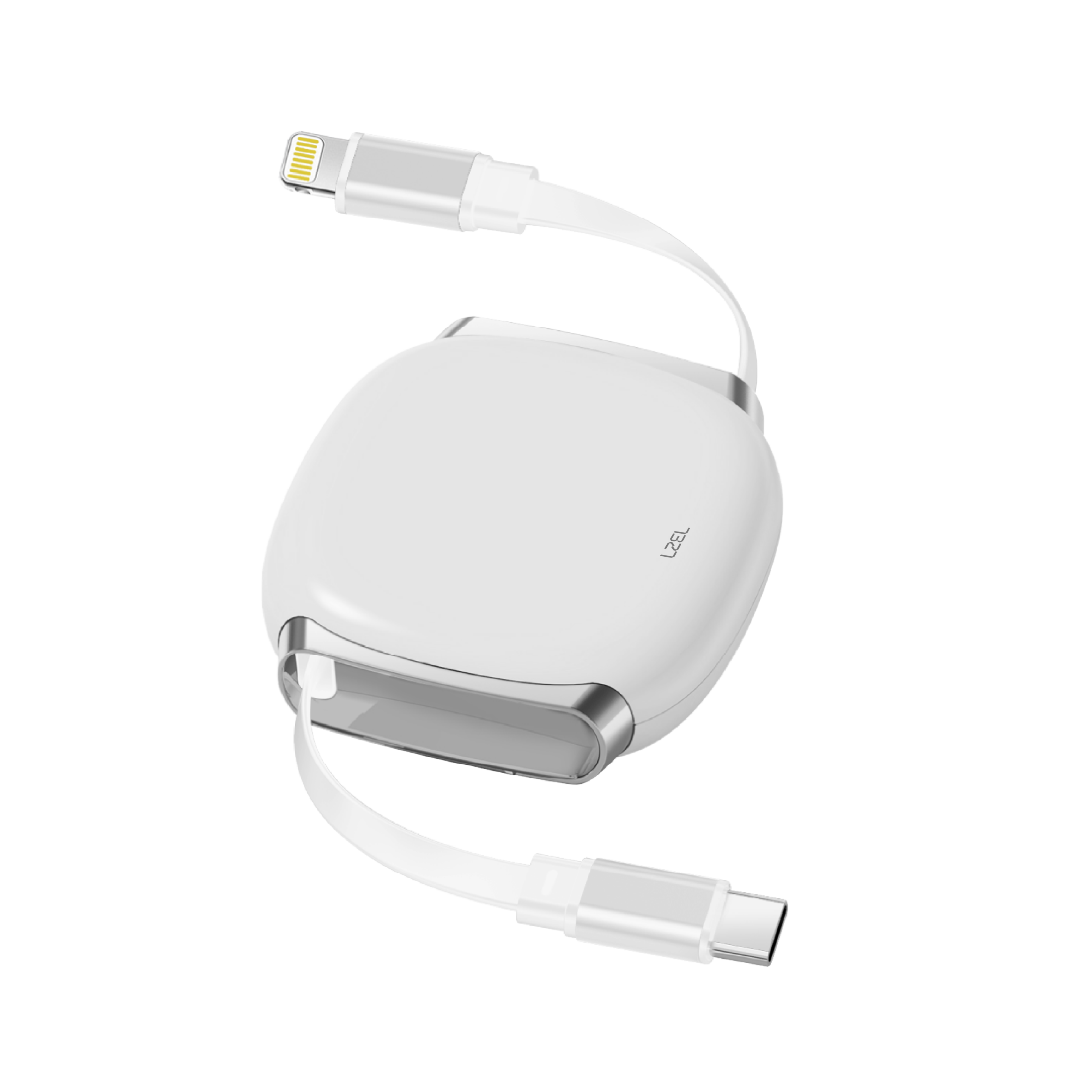 LZEL Fluxlink L Usb-C & Lightning 27W Fast Charging Cable With Data Transfer - White