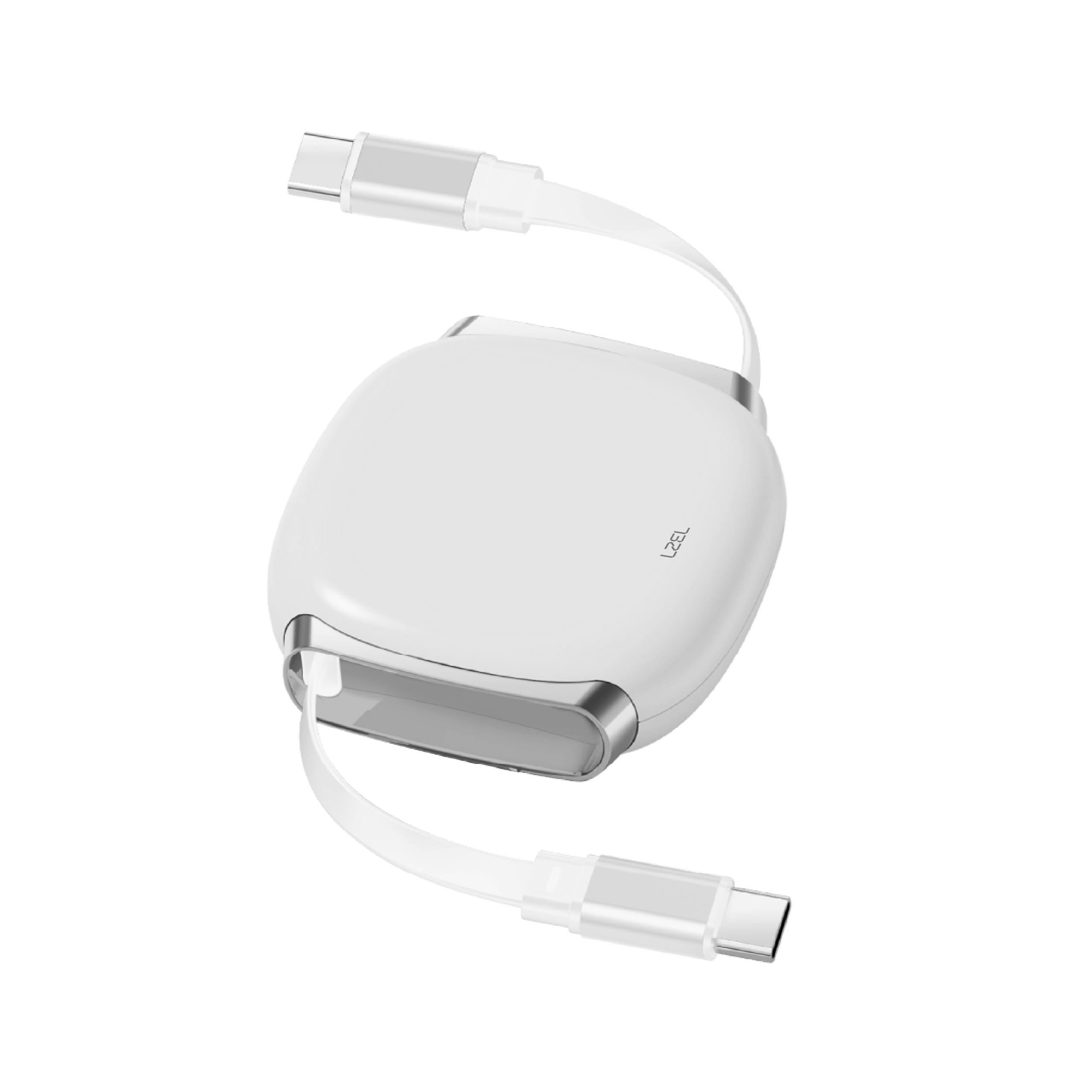 LZEL Fluxlink 100 Usb-C 100W Fast Charging Cable With Data Transfer - White