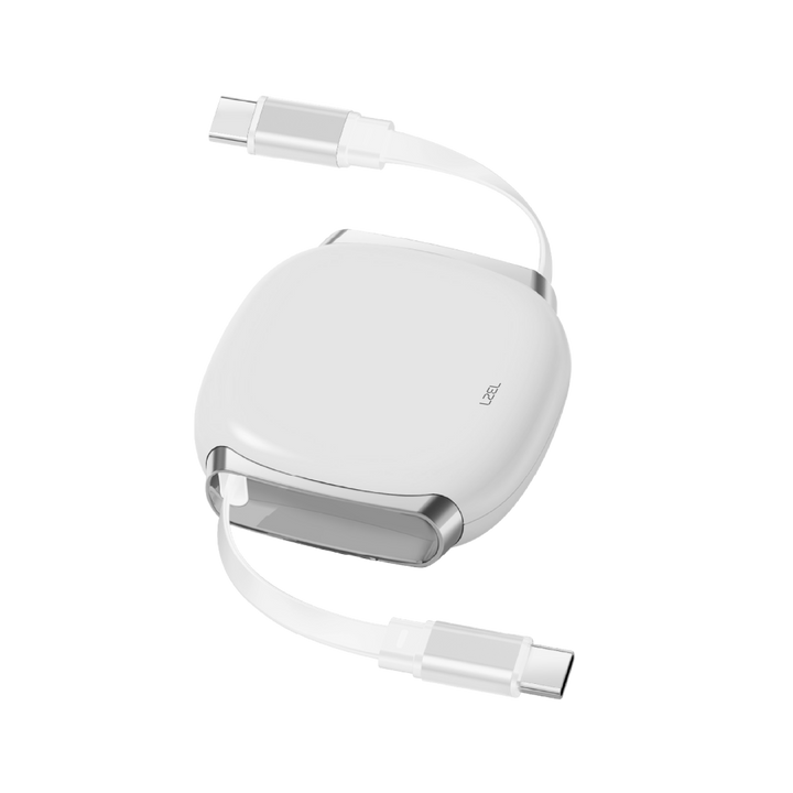 LZEL Fluxlink 100 Usb-C 100W Fast Charging Cable With Data Transfer - White