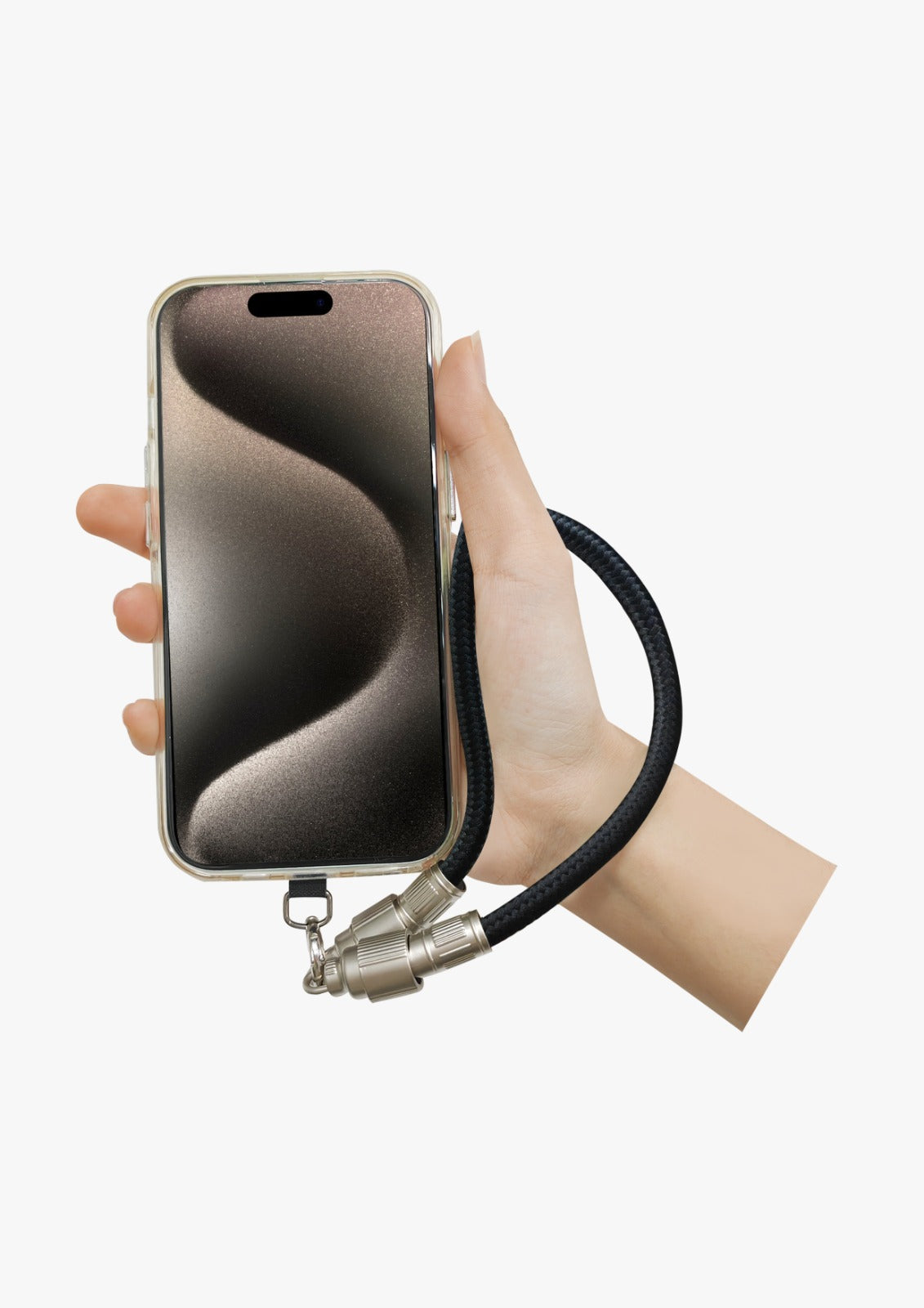 Asli Global USB-C to USB-C Zinc Alloy Braided 65W Lanyard Cable 0.3M - Black