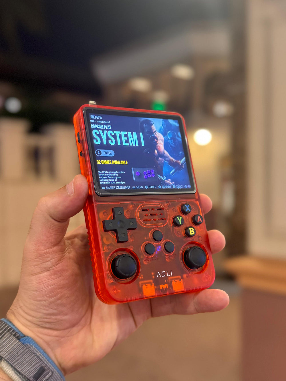 Asli Global Xretro Engine 3.5 Xretro Handheld Game Console With Linux System 128GB - Orange