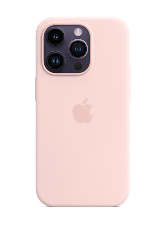 APPLE-جراب حماية خلفي سيليكون ماجسيف- ايفون 14 برو – لون زهري طباشيري -LO