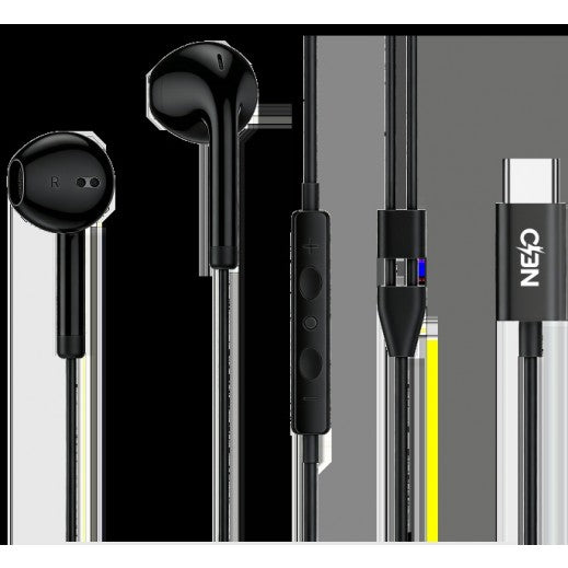 NEO TYPE C EARPHONES-BLACK